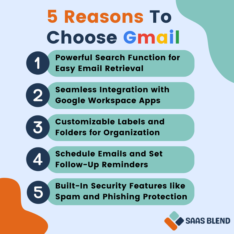 5 reasons to use gmail