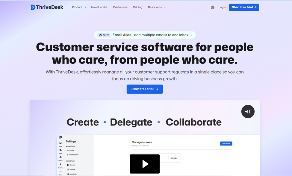 Thrivedesk Website